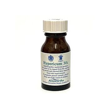 Ainsworths - Hypericum 30C Homoeopathic Rem (120 tablet)