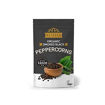 AUSHA - Organic Smoked Black Peppercor (100g)