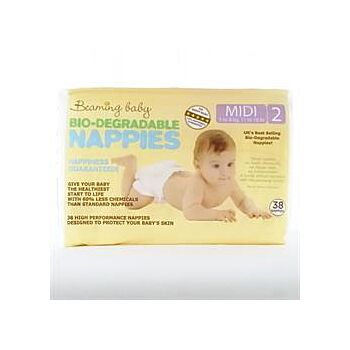 Beaming Baby - Bio-Degradable Midi Nappies (38'spieces)