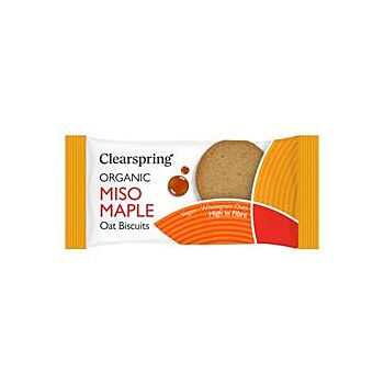 Clearspring - Organic Oat Biscuits Miso Mapl (40g)