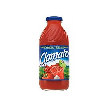 Clamato - Tomato Cocktail Glass Bottle (473ml)