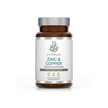 Cytoplan - Zinc Copper 15 mg 1 mg (60 tablet)