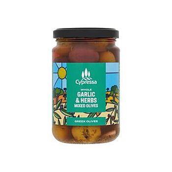 Cypressa - Garlic&Herb Whole Mixed Olives (315g)