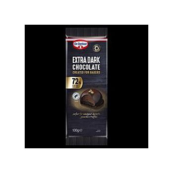 Dr Oetker - Extra Dark Chocolate Bar 72% (100g)