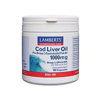 Lamberts - Cod Liver Oil 1000mg (180 capsule)