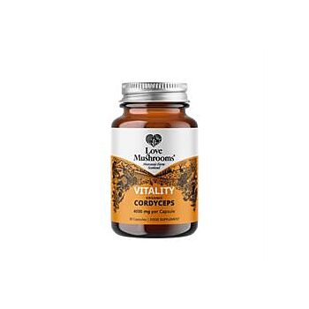 Love Mushrooms - Organic Cordyceps 4000mg (30 capsule)