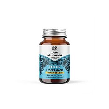 Love Mushrooms - Lions Mane + Vit D3 & Zinc (60 capsule)