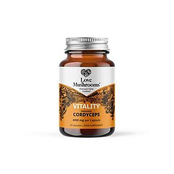 Love Mushrooms - Organic Cordyceps 4000mg (60 capsule)