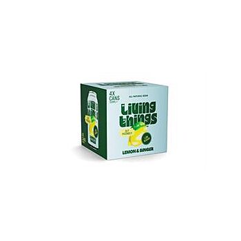 Living Things - Lemon & Ginger Soda (4x330ml)