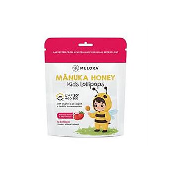 Melora - Manuka Kids Strawberry Pops (12lollipops)