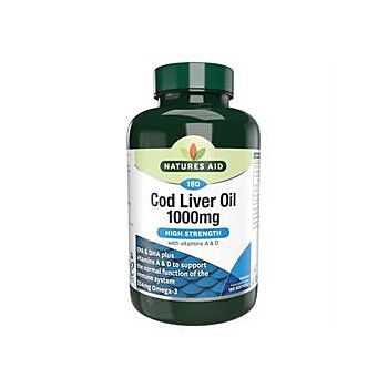Natures Aid - Cod Liver Oil 1000mg (180 capsule)