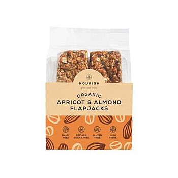 Nourish Grow Cook Enjoy - Org Apricot & Almond Flapjacks (2 x 45gbars)