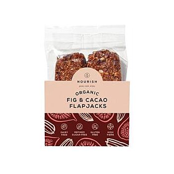 Nourish Grow Cook Enjoy - Organic Fig & Cacao Flapjacks (2 x 45gbars)