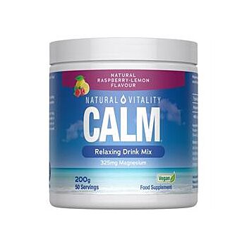 Natural Vitality - Calm Relaxing Drink Mix Raspbe (200g)