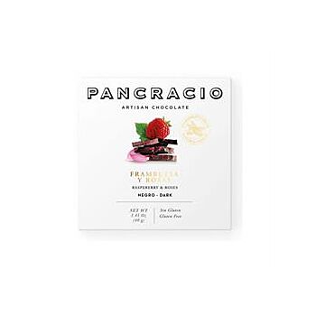 Pancracio Chocolate - Rasp & Roses Dark Choc Mini Ba (40g)