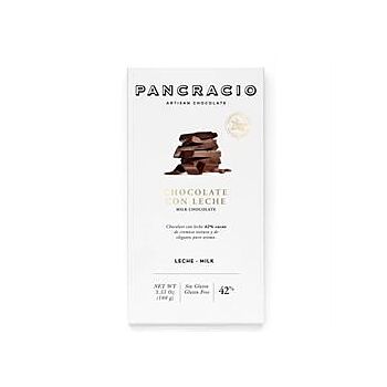 Pancracio Chocolate - 42% Cocoa Milk Chocolate Bar (100g)