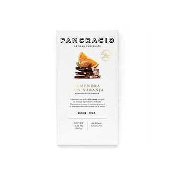 Pancracio Chocolate - Almond & Orange Milk Chocolate (100g)