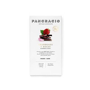 Pancracio Chocolate - Raspberry & Roses Dark Choc (100g)