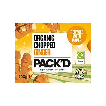 Pack'd - Organic Chopped Ginger (100g)