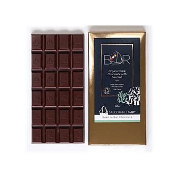 Salcombe Dairy - Dark Seasalt Organic Choc Bar (80g)