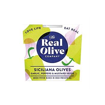 The Real Olive Company - Garlic Peppers & Mustard Olive (160g)