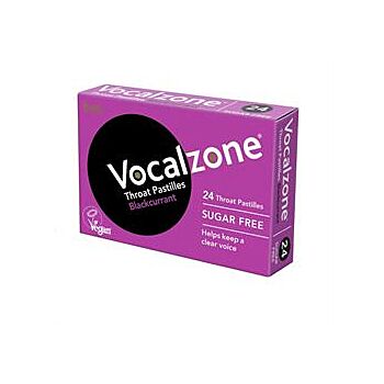 Vocalzone - Blackcurrant Throat Pastilles (24pastilles)