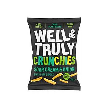 Well and Truly - Sour Cream & Onion Crunchies (30g)