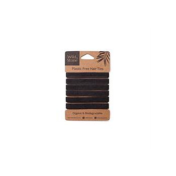 Wild and Stone - Hair Ties - 6 Black (6unit)