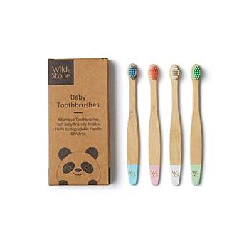 Wild and Stone - Baby Toothbrush - 4 Multi (4unit)