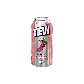 Yew - Pink Rhubarb Sparkling Water (440ml)