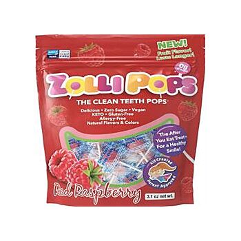 Zolli Pops - Raspberry Lollipop Pouch (80g)