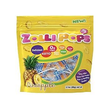 Zolli Pops - Pineapple Sugar Free Lollipops (80g)