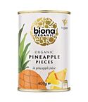 Org Pineapple Pieces in Juice (400g)