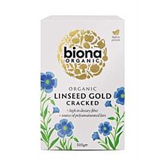 Organic Cracked Linseed Gold (500g)
