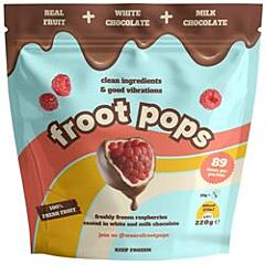 Raspberries in White Milk Choc (220g)