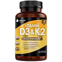 Vitamin D3 & K2 Tablets (120 tablet)