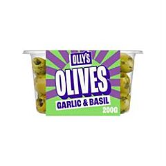 Garlic & Basil Olives (200g)