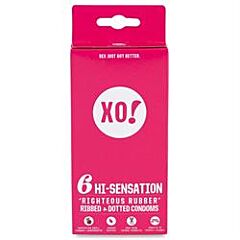 XO! Hi-Sensation Condoms (6) (1pack)
